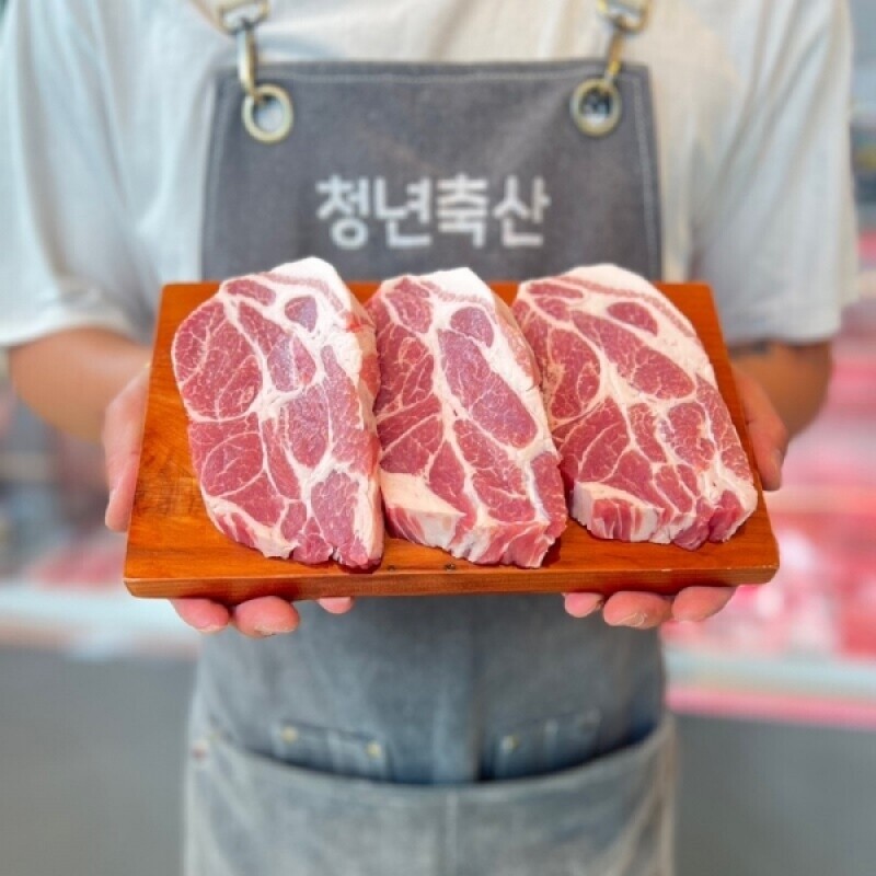 청년정육점,청년축산 한돈 목살 600g